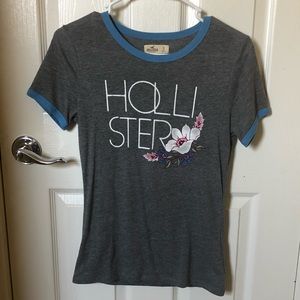 Hollister Grey Printed Tee